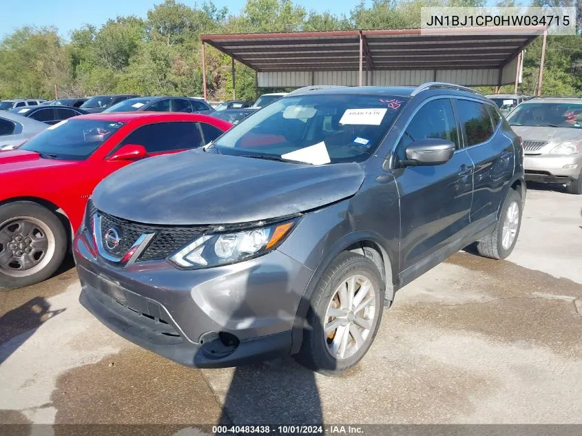 2017 Nissan Rogue Sport Sv VIN: JN1BJ1CP0HW034715 Lot: 40483438