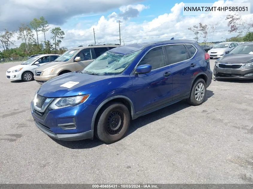 2017 Nissan Rogue S VIN: KNMAT2MT4HP585051 Lot: 40485431