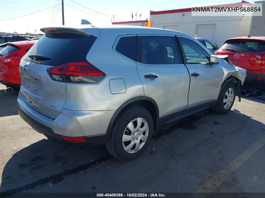 2017 Nissan Rogue S VIN: KNMAT2MVXHP568854 Lot: 40489369