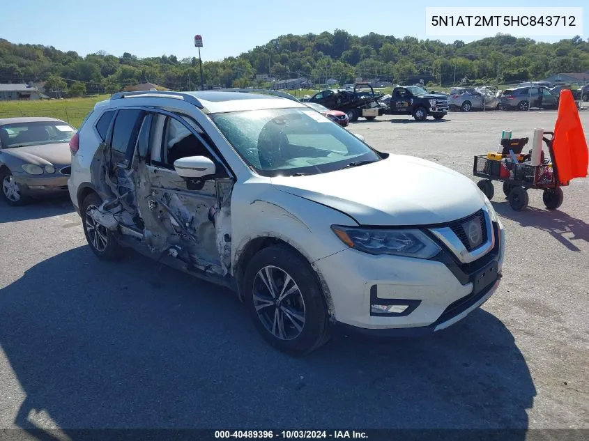 2017 Nissan Rogue Sl VIN: 5N1AT2MT5HC843712 Lot: 40489396