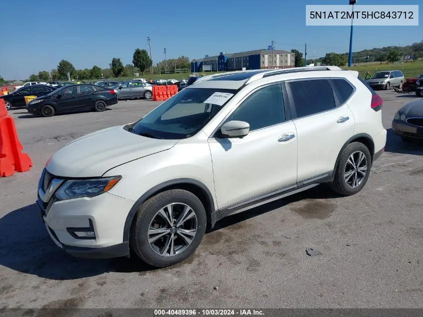 2017 Nissan Rogue Sl VIN: 5N1AT2MT5HC843712 Lot: 40489396