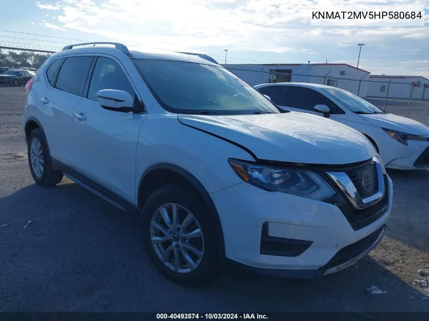 2017 Nissan Rogue Sv VIN: KNMAT2MV5HP580684 Lot: 40493574