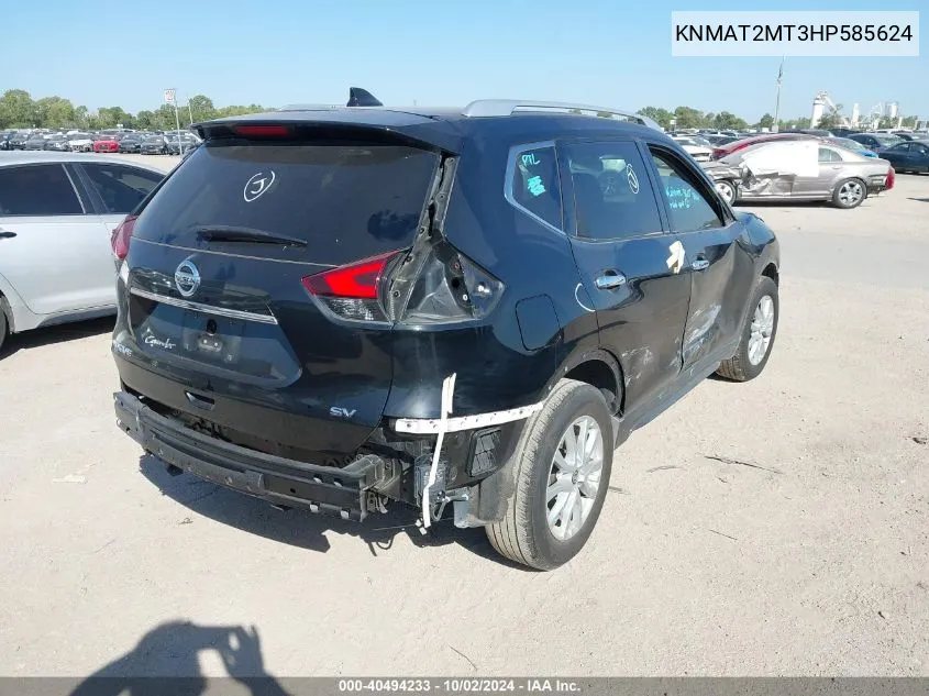 KNMAT2MT3HP585624 2017 Nissan Rogue Sv