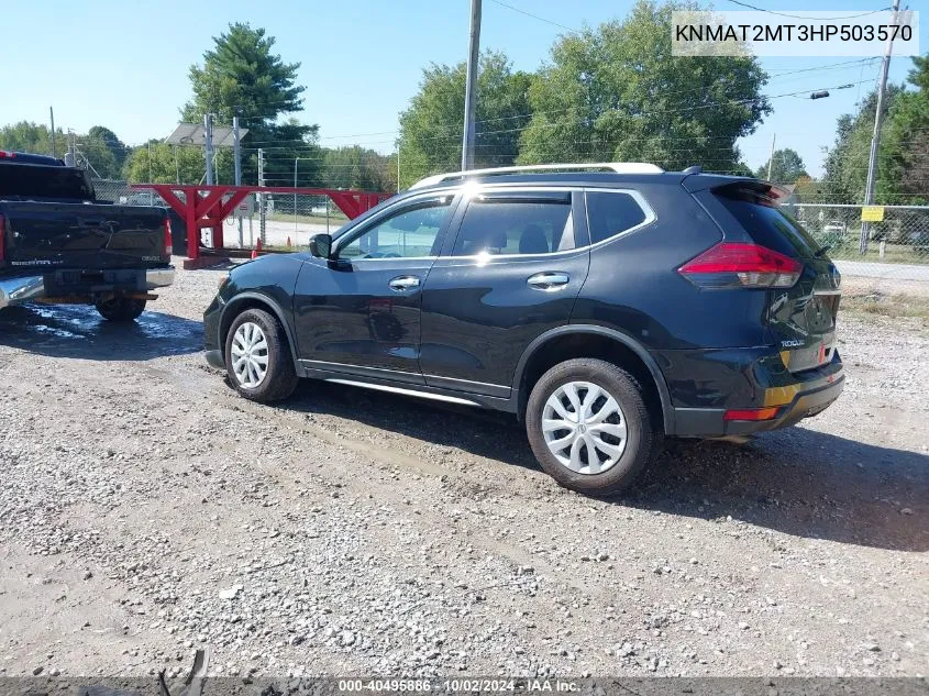 2017 Nissan Rogue S VIN: KNMAT2MT3HP503570 Lot: 40495886