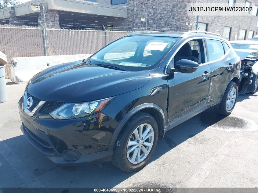 2017 Nissan Rogue Sport Sv VIN: JN1BJ1CP9HW023602 Lot: 40496993