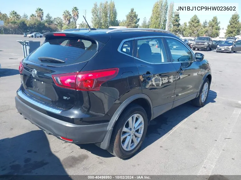 2017 Nissan Rogue Sport Sv VIN: JN1BJ1CP9HW023602 Lot: 40496993