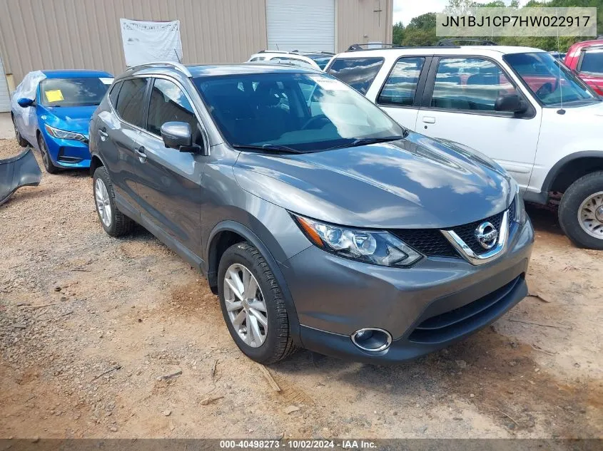 JN1BJ1CP7HW022917 2017 Nissan Rogue Sport Sv