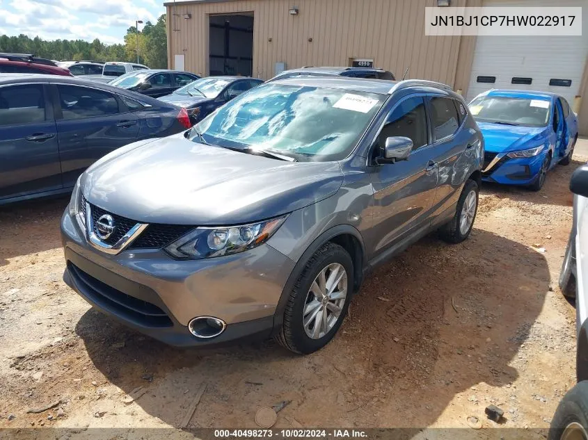 JN1BJ1CP7HW022917 2017 Nissan Rogue Sport Sv