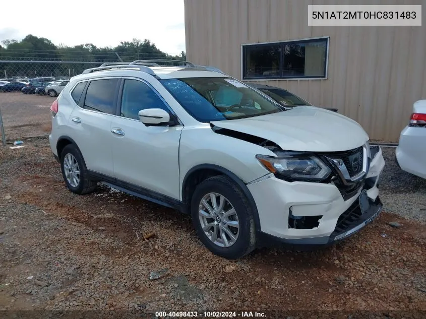 5N1AT2MT0HC831483 2017 Nissan Rogue Sv