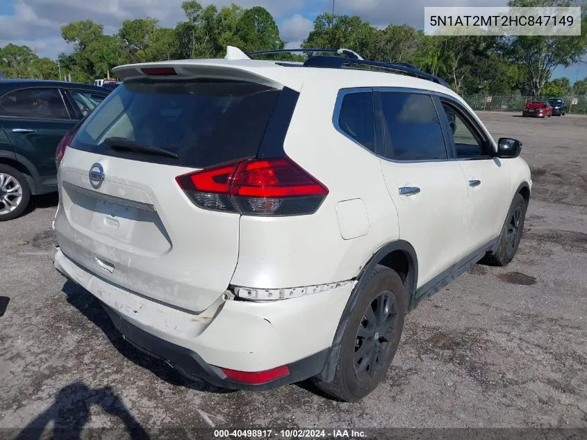 5N1AT2MT2HC847149 2017 Nissan Rogue Sv