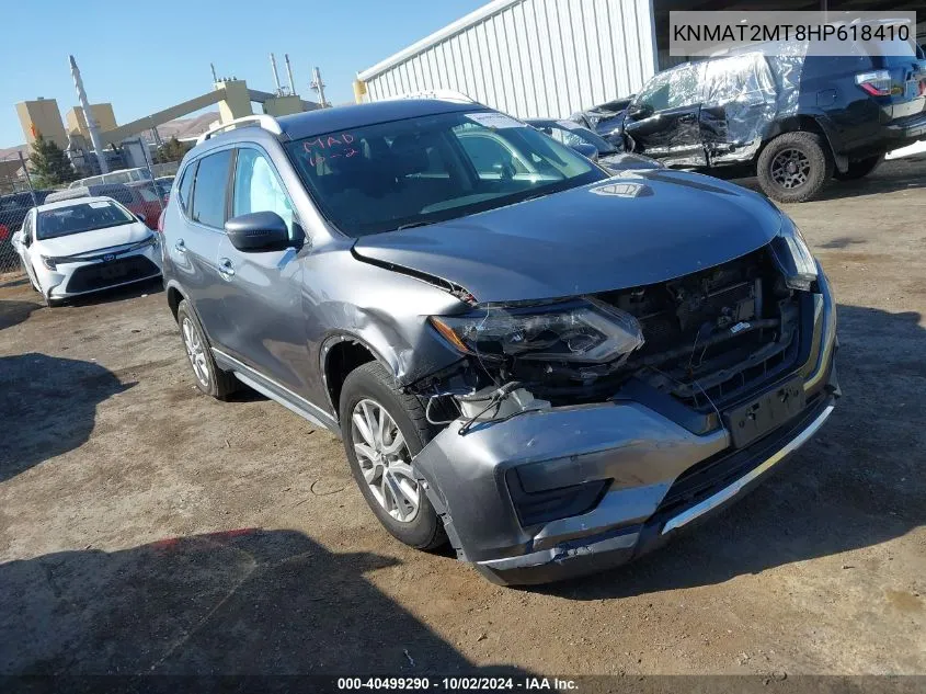 2017 Nissan Rogue Sv VIN: KNMAT2MT8HP618410 Lot: 40499290