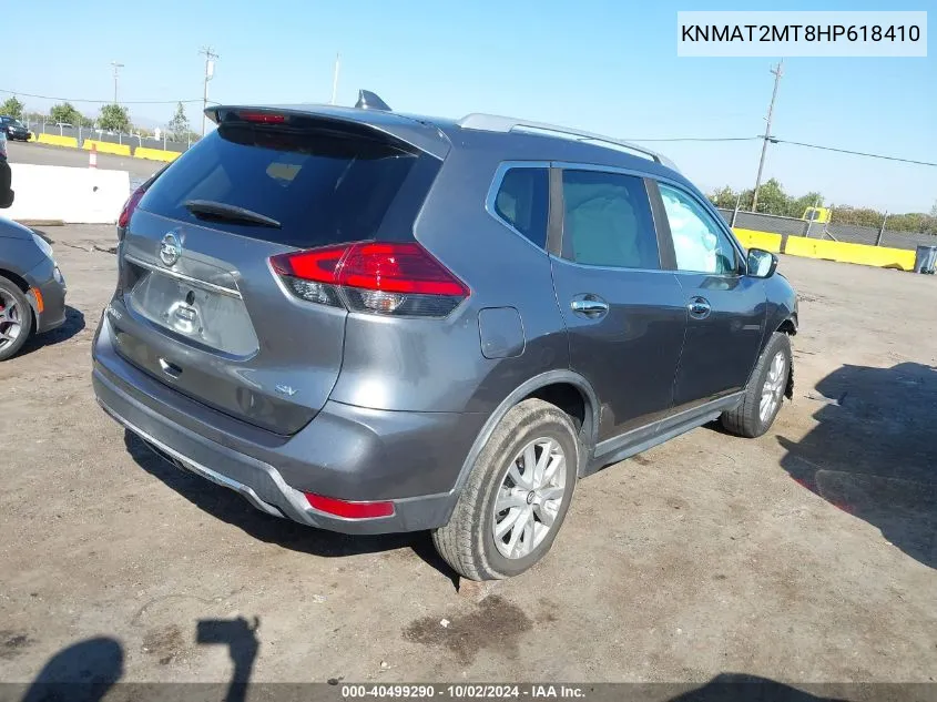 KNMAT2MT8HP618410 2017 Nissan Rogue Sv