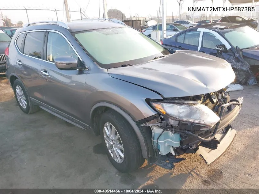 KNMAT2MTXHP587385 2017 Nissan Rogue Sv