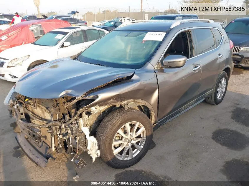 2017 Nissan Rogue Sv VIN: KNMAT2MTXHP587385 Lot: 40514456