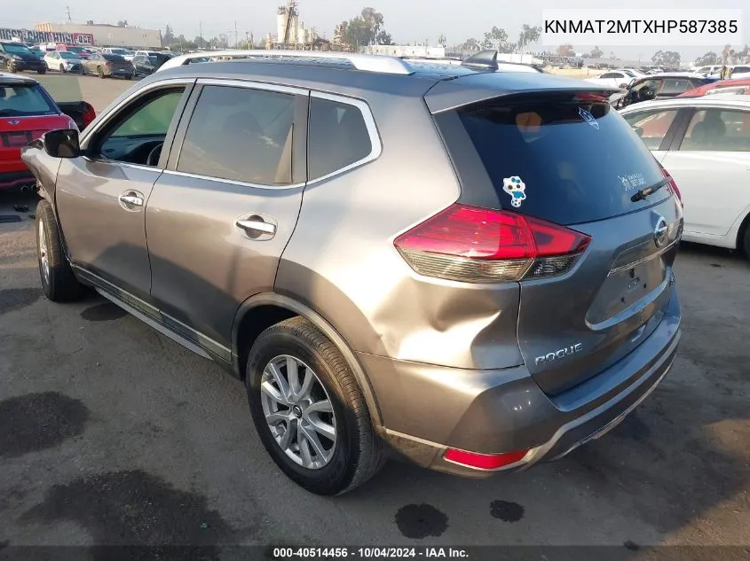 KNMAT2MTXHP587385 2017 Nissan Rogue Sv