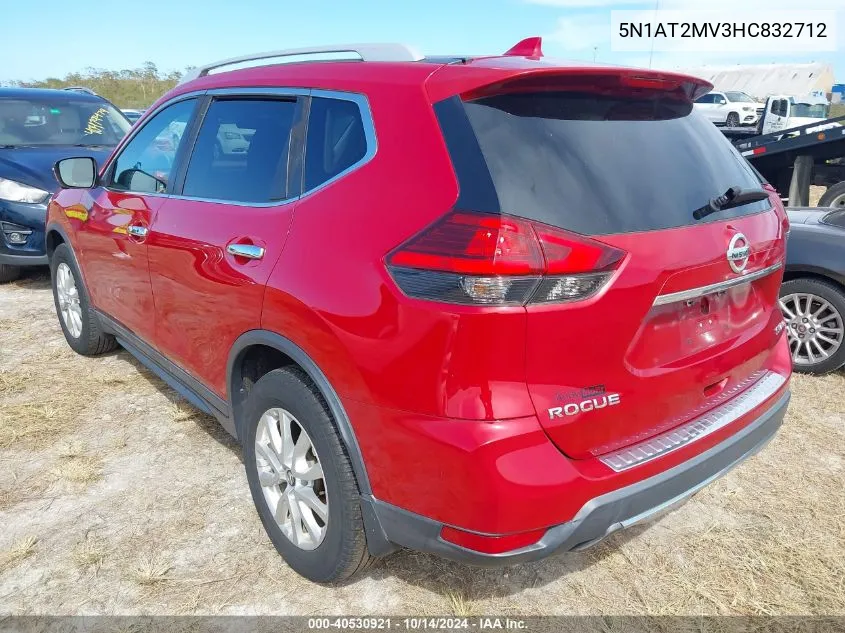 5N1AT2MV3HC832712 2017 Nissan Rogue Sv