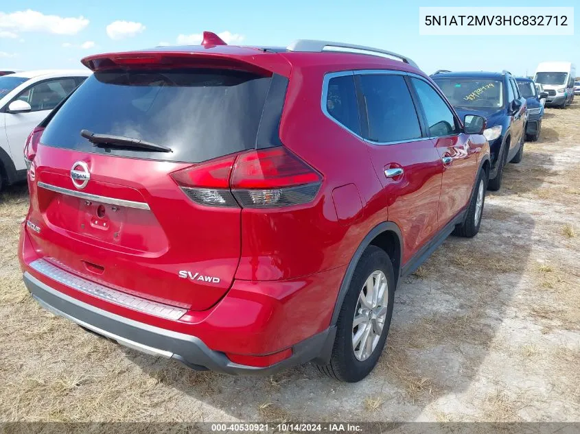 5N1AT2MV3HC832712 2017 Nissan Rogue Sv