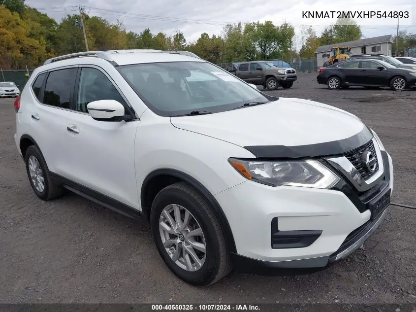 2017 Nissan Rogue Sv VIN: KNMAT2MVXHP544893 Lot: 40550325