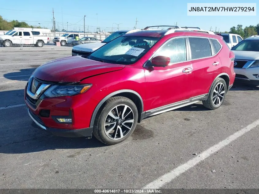 JN8AT2MV7HW279294 2017 Nissan Rogue Sl