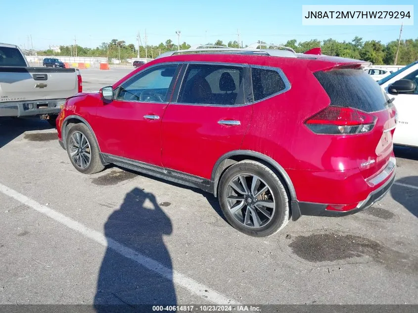 JN8AT2MV7HW279294 2017 Nissan Rogue Sl