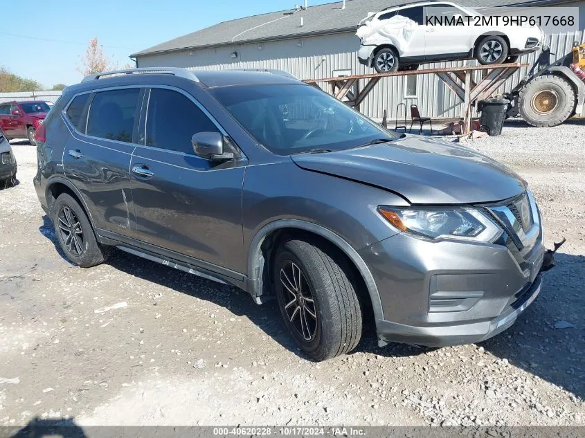 2017 Nissan Rogue Sv VIN: KNMAT2MT9HP617668 Lot: 40620228