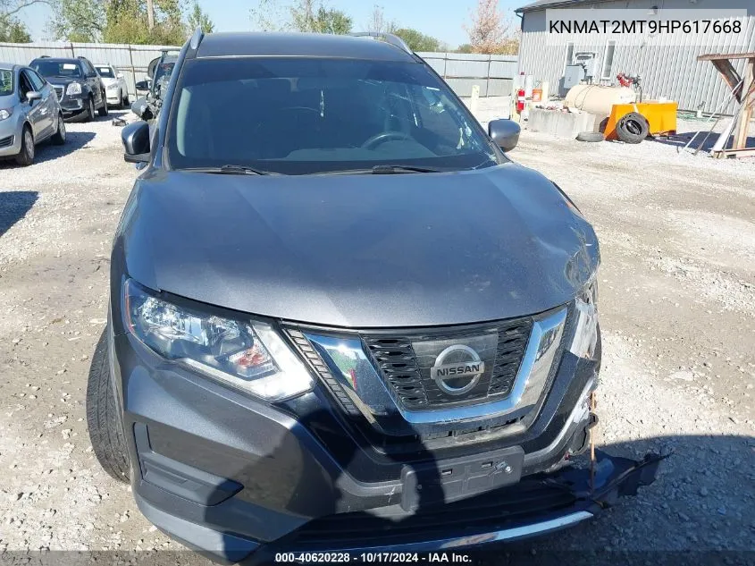 2017 Nissan Rogue Sv VIN: KNMAT2MT9HP617668 Lot: 40620228