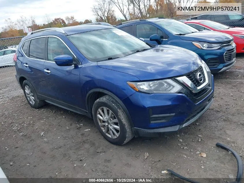 2017 Nissan Rogue Sv VIN: KNMAT2MV9HP570241 Lot: 40662656