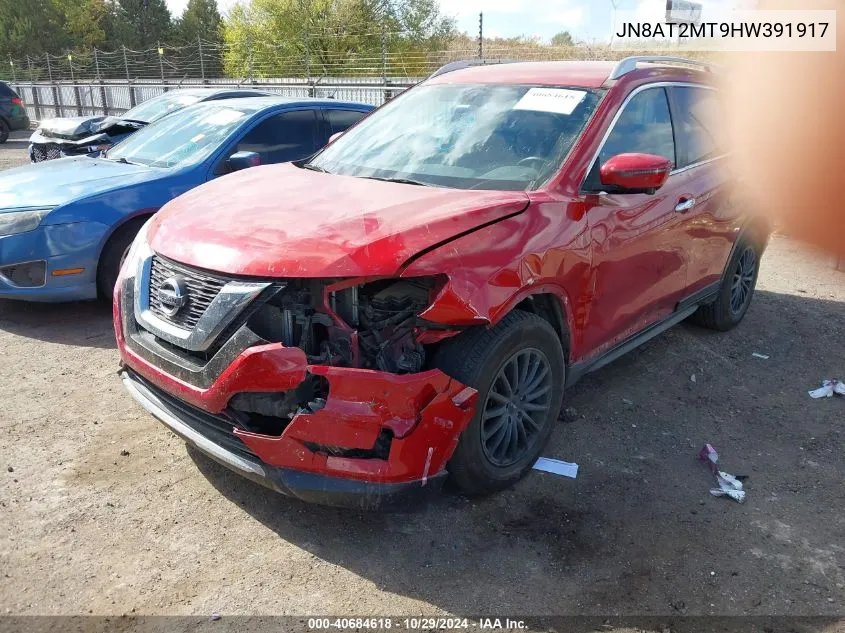 JN8AT2MT9HW391917 2017 Nissan Rogue Sv