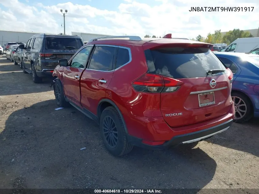 JN8AT2MT9HW391917 2017 Nissan Rogue Sv