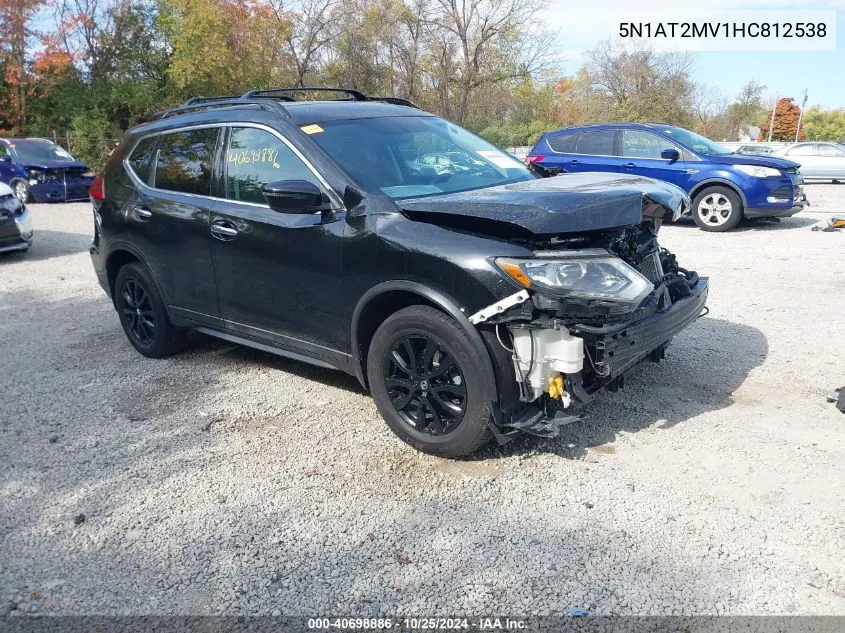 2017 Nissan Rogue Sv VIN: 5N1AT2MV1HC812538 Lot: 40698886