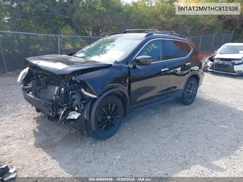 2017 Nissan Rogue Sv VIN: 5N1AT2MV1HC812538 Lot: 40698886