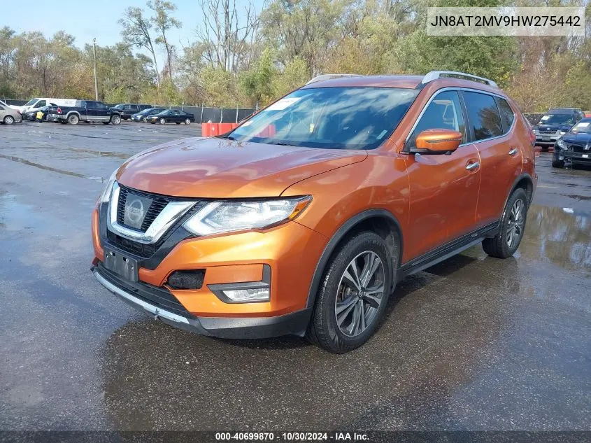 2017 Nissan Rogue Sl VIN: JN8AT2MV9HW275442 Lot: 40699870