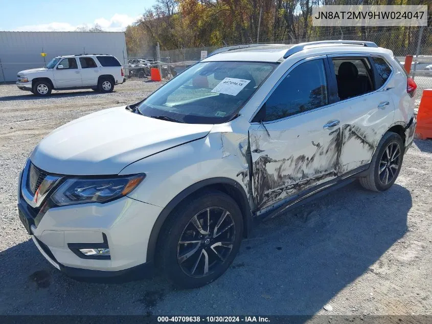 2017 Nissan Rogue Sl VIN: JN8AT2MV9HW024047 Lot: 40709638