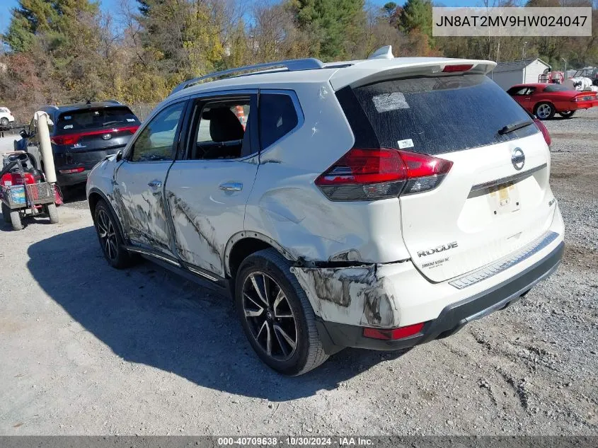 2017 Nissan Rogue Sl VIN: JN8AT2MV9HW024047 Lot: 40709638