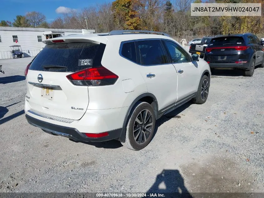 2017 Nissan Rogue Sl VIN: JN8AT2MV9HW024047 Lot: 40709638