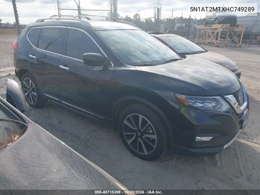 5N1AT2MTXHC749289 2017 Nissan Rogue Sl