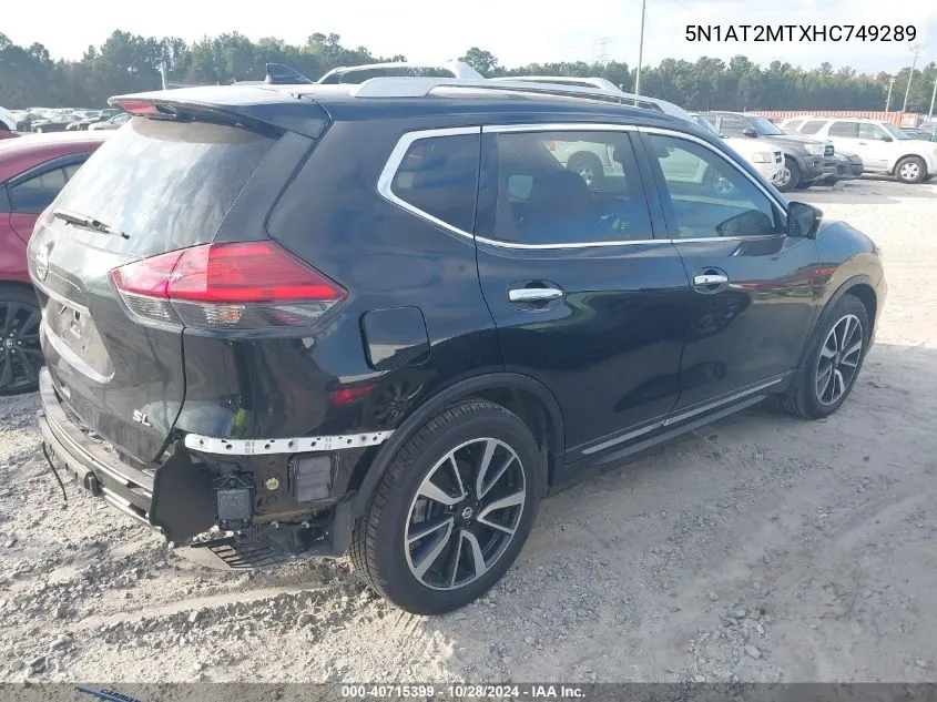 5N1AT2MTXHC749289 2017 Nissan Rogue Sl