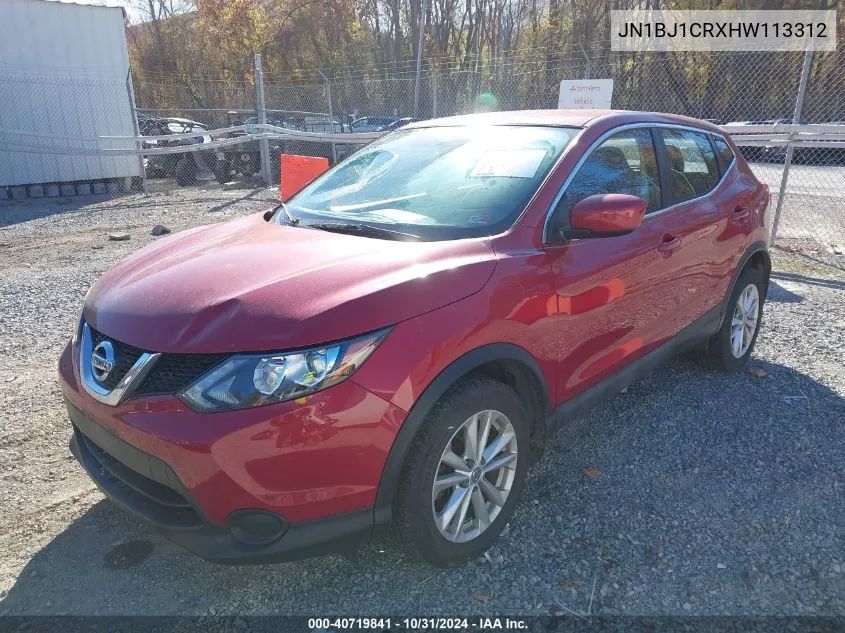 2017 Nissan Rogue Sport S VIN: JN1BJ1CRXHW113312 Lot: 40719841