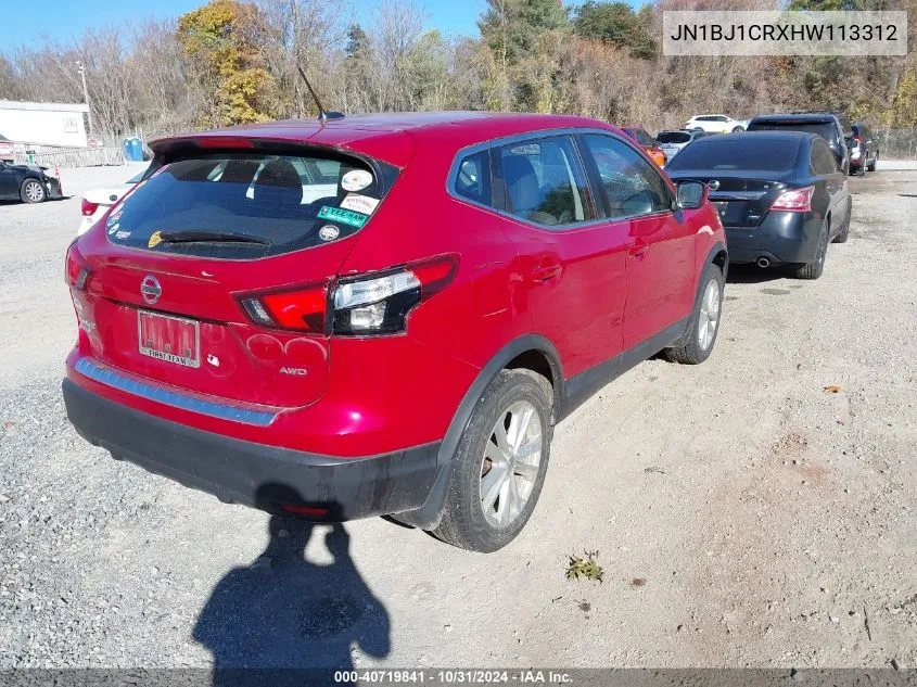 2017 Nissan Rogue Sport S VIN: JN1BJ1CRXHW113312 Lot: 40719841