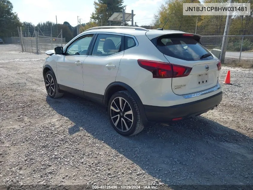 2017 Nissan Rogue Sport Sl VIN: JN1BJ1CP8HW031481 Lot: 40725496