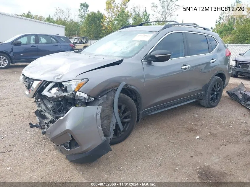 2017 Nissan Rogue Sv VIN: 5N1AT2MT3HC812720 Lot: 40752868