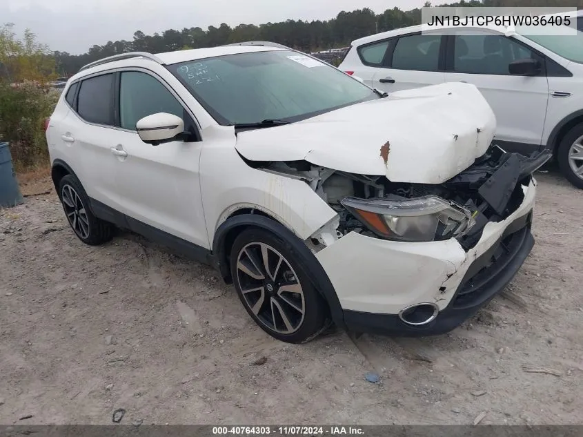 2017 Nissan Rogue Sport Sl VIN: JN1BJ1CP6HW036405 Lot: 40764303