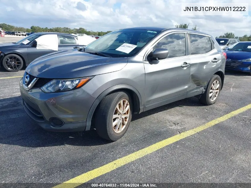 2017 Nissan Rogue Sport S VIN: JN1BJ1CPXHW012222 Lot: 40764833