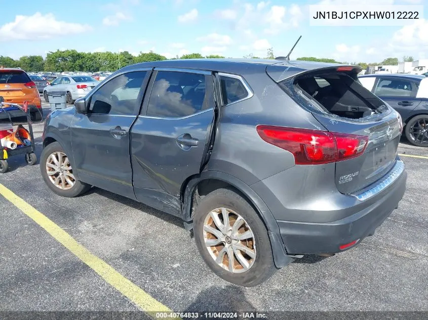 2017 Nissan Rogue Sport S VIN: JN1BJ1CPXHW012222 Lot: 40764833