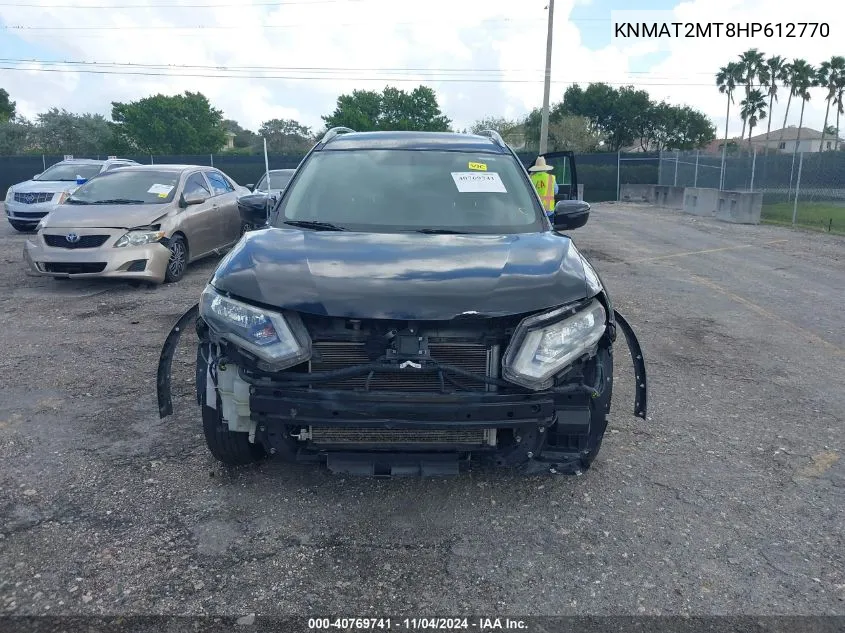 2017 Nissan Rogue Sv VIN: KNMAT2MT8HP612770 Lot: 40769741