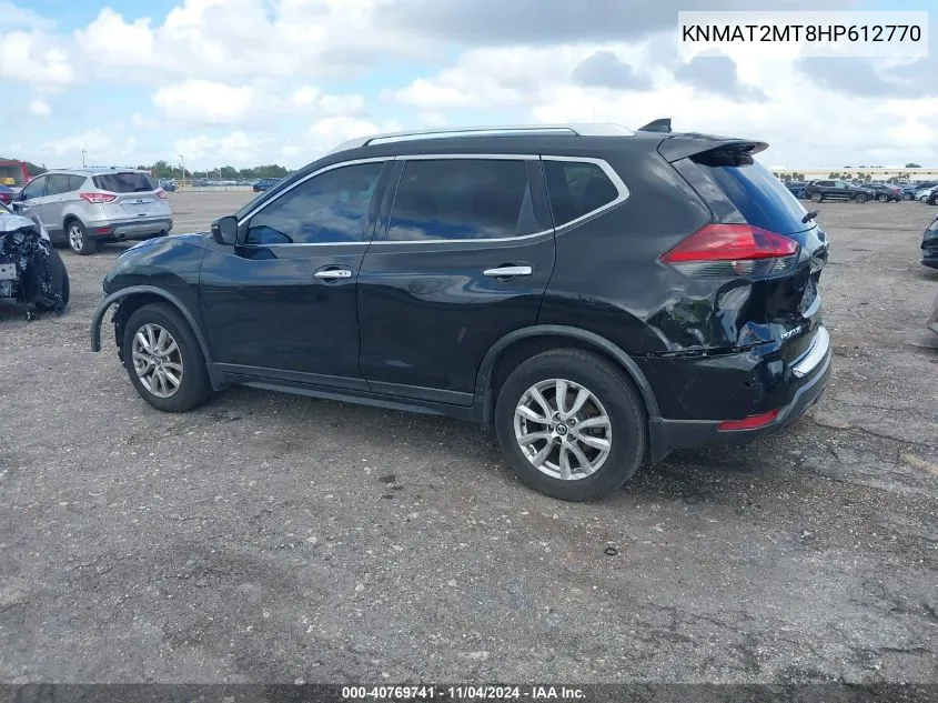 2017 Nissan Rogue Sv VIN: KNMAT2MT8HP612770 Lot: 40769741