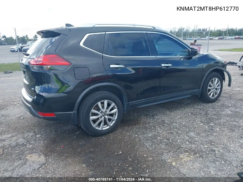 2017 Nissan Rogue Sv VIN: KNMAT2MT8HP612770 Lot: 40769741