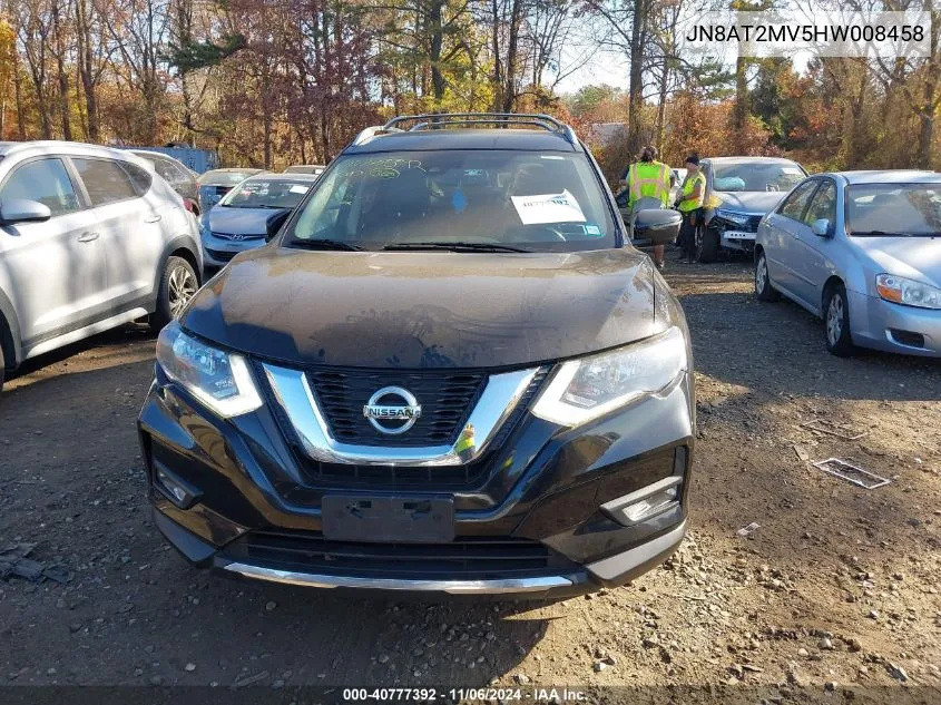 2017 Nissan Rogue Sl VIN: JN8AT2MV5HW008458 Lot: 40777392