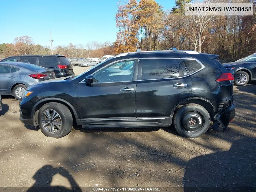 2017 Nissan Rogue Sl VIN: JN8AT2MV5HW008458 Lot: 40777392