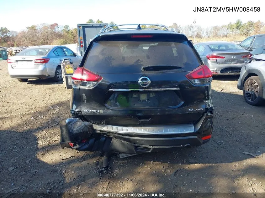 2017 Nissan Rogue Sl VIN: JN8AT2MV5HW008458 Lot: 40777392